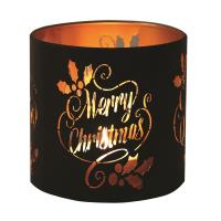 Aroma Black & Gold Merry Christmas Jar Sleeve & Wax Melt Warmer Extra Image 2 Preview